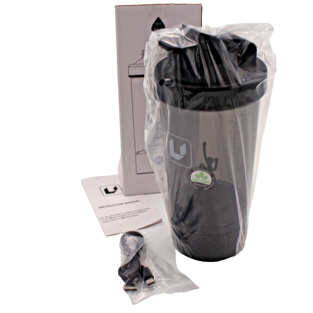 Electric Protein Shaker Bottle USB Rechargeable Blender Cup – New